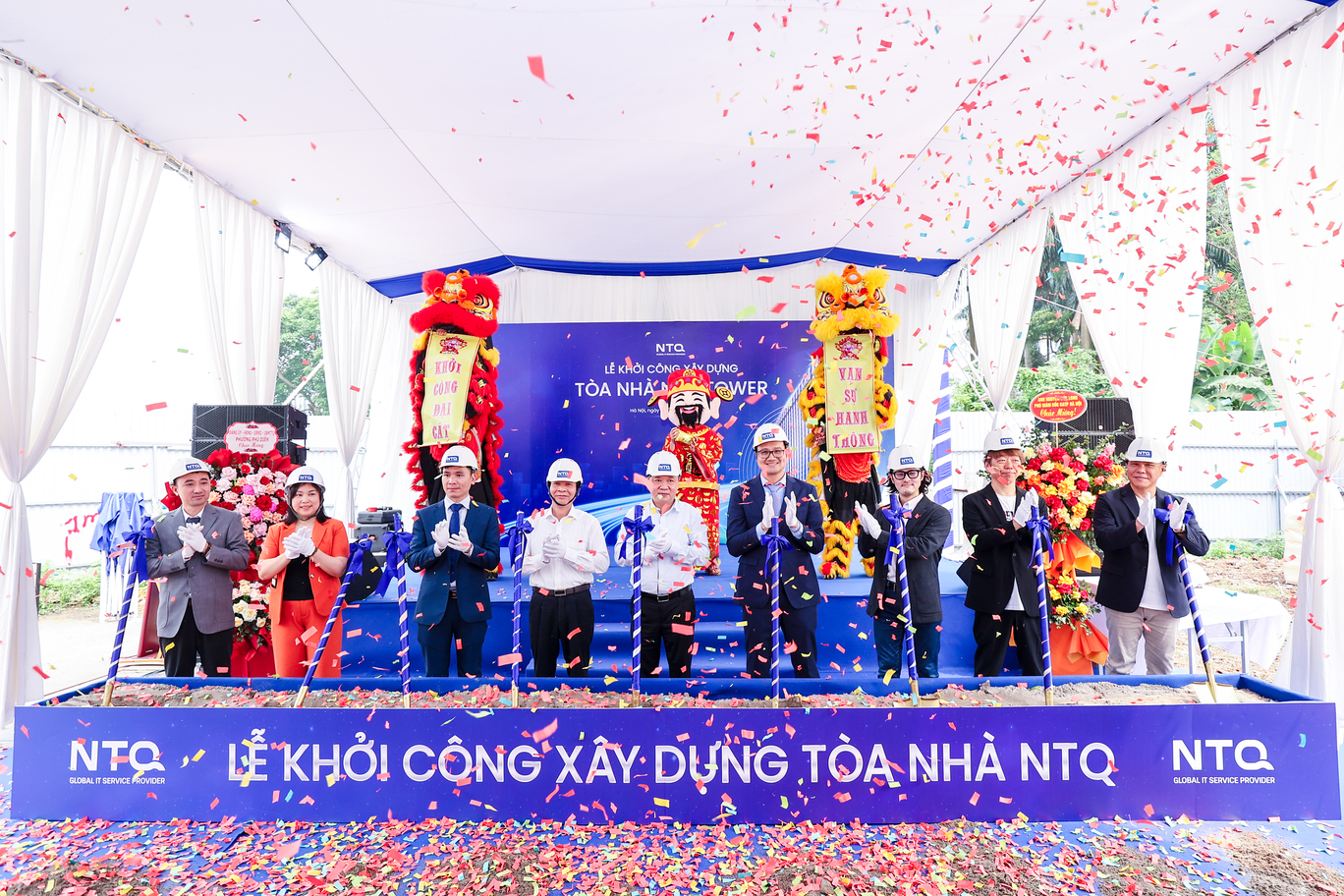 Nghi lễ động thổ tại Lễ khởi công xây dựng tòa nhà NTQ Tower - Tháng 4/2026
